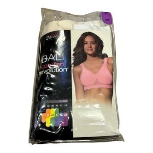 Bali Comfort Revolution Wireless Bra 2 Pack Size 2X New
